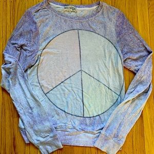 Wildfox peace sign sweatshirt